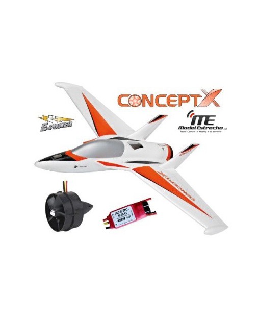 AVION CONCEPT-X ALA VOLANTE C/TURBINA EDF75 Y BLC40 AVION CONCEPT-X ALA VOLANTE C/TURBINA EDF75 Y BLC40