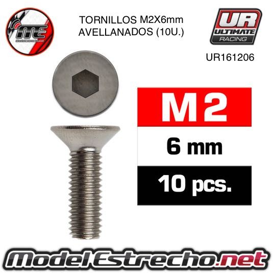 TORNILLOS M2X6MM AVELLANADO  Ref: UR161206