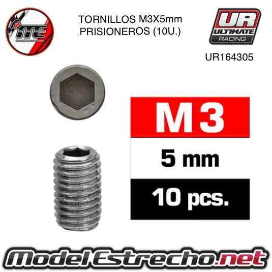 TORNILLOS M3X5 PRISIONERO (10U.)  Ref: UR164305