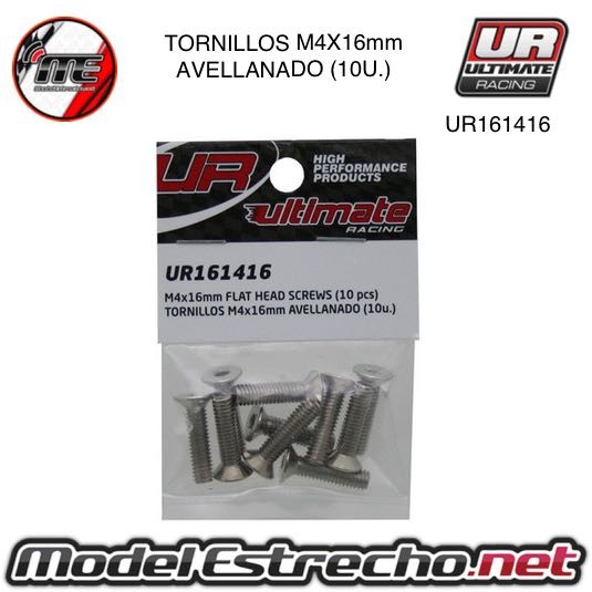 TORNILLOS M4x16mm AVELLANADOS (10U.)   Ref: UR161416
