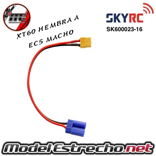 CABLE DE CARGA XT60 A EC5 MACHO  Ref: SK600023-16