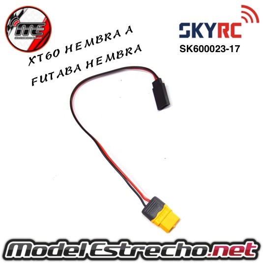 CABLE DE CARGA XT60 A FUTABA HEMBRA  Ref: SK600023-17