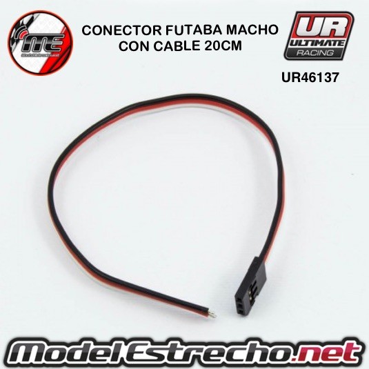 CONECTOR FUTABA HEMBRA CON CABLE 20cm  Ref: UR46137