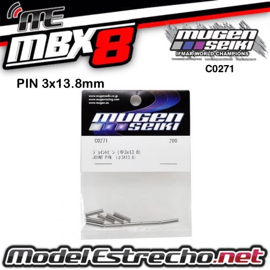 PIN CARDAN RUEDAS 3x13.8 MUGEN MBX 6/7/7R/8  Ref: C0271