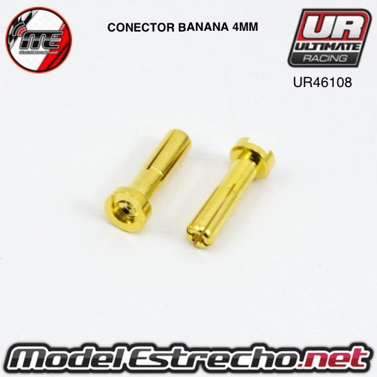 CONECTOR BANANA 5.0mm 90 Grados Macho (2u.)  Ref: UR46110