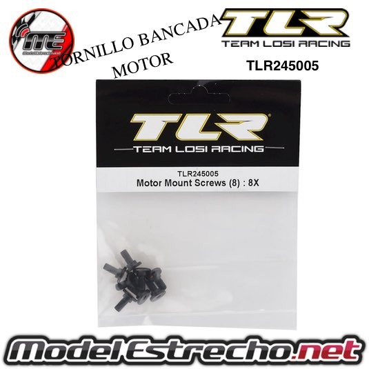 TORNILLOS BANCADA MOTOR TLR 8IGHT  Ref: TLR245005
